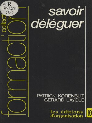 cover image of Savoir déléguer